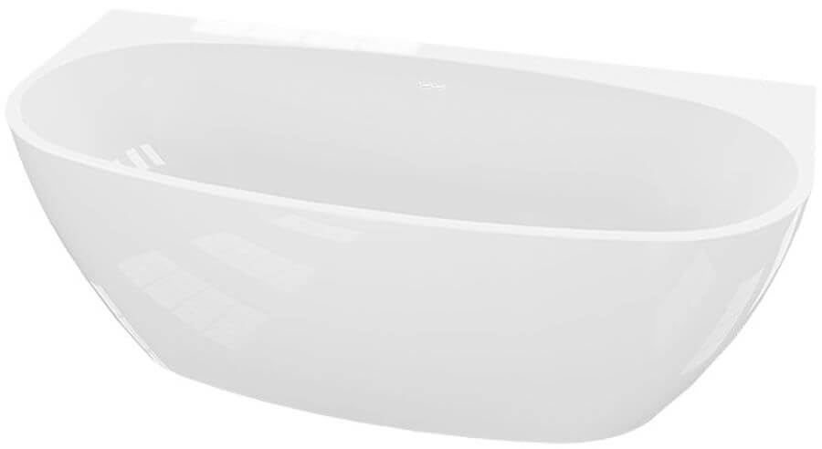 LaVita Baloa vana ke stěně 170x80 cm oválná bílá 5900378343110
