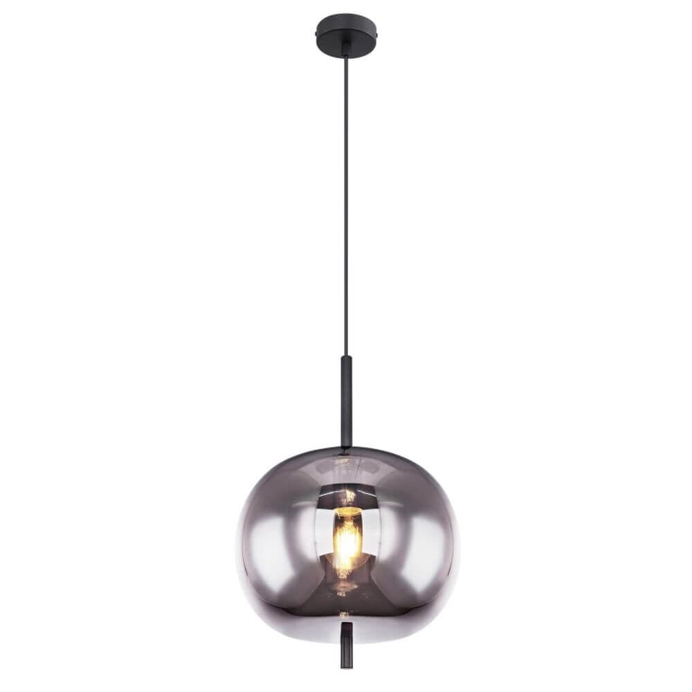 Globo Lighting Blacky závěsné svítidlo 1x60 W černá-kouřová 15345H1