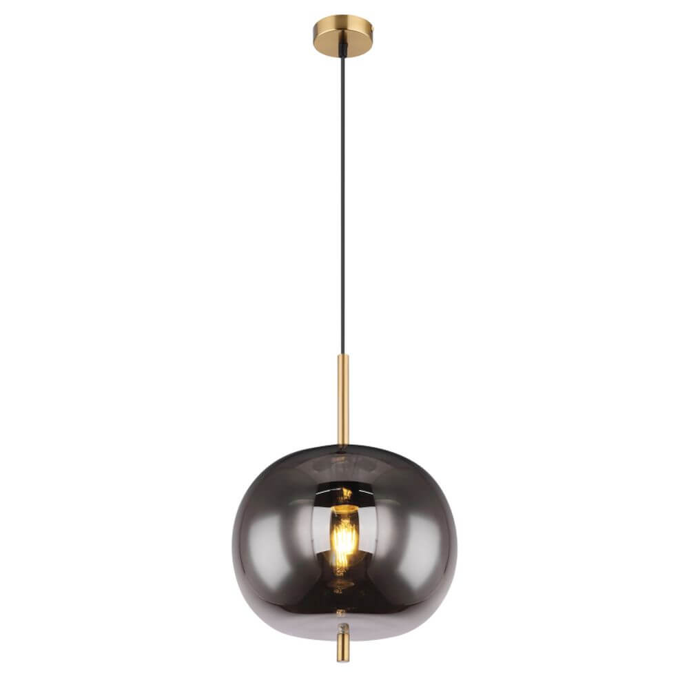 Globo Lighting Blacky I závěsné svítidlo 1x60 W mosaz-kouřová 15345H1MM
