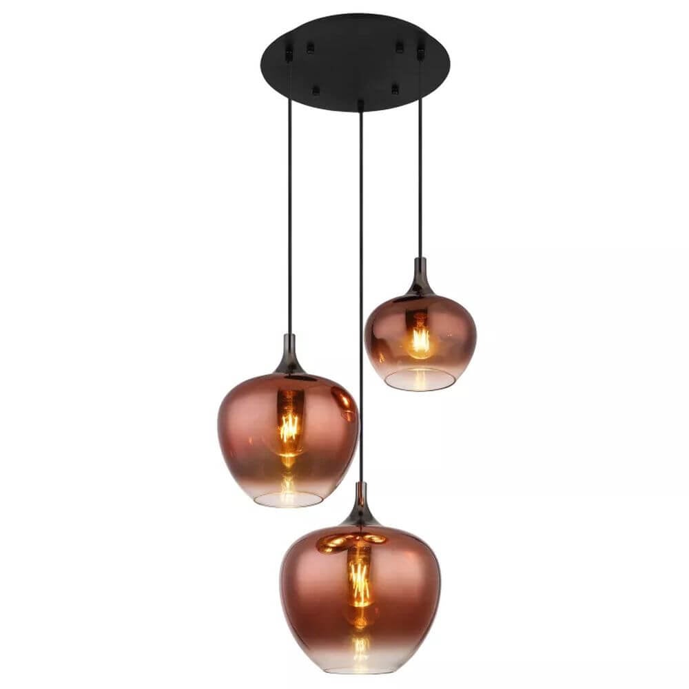 Globo Lighting Maxy závěsné svítidlo 3x40 W černá 15548-3HG