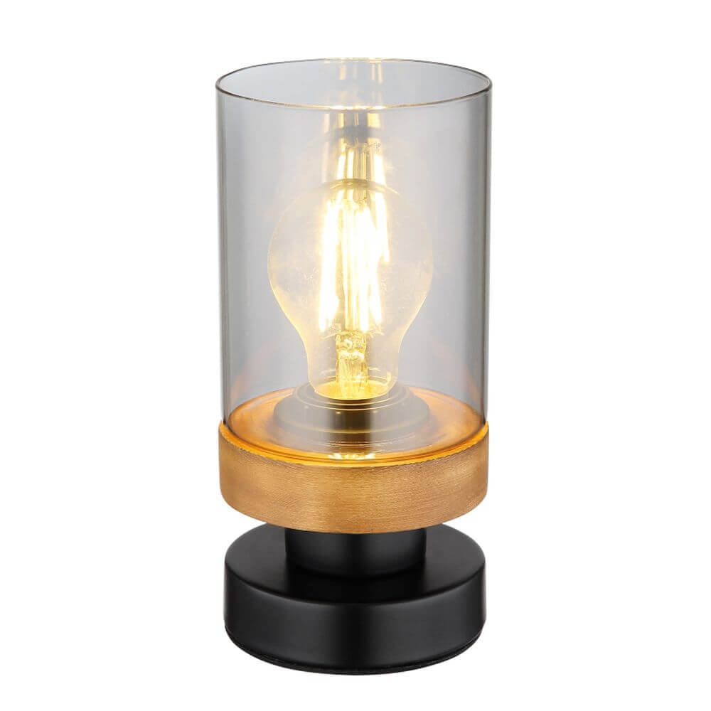 Globo Lighting Finca stolní lampa 1x40 W černá-kouřová 15557T