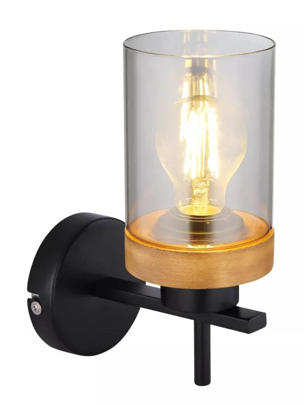 Globo Lighting Finca nástěnné svítidlo 1x40 W černá-kouřová 15557W