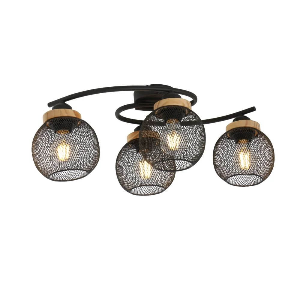 Globo Lighting Pablo stropní světlo 4x40 W černá 15663-4D