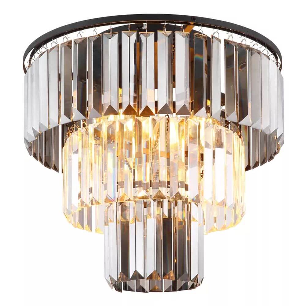 Globo Lighting Naxis stropní světlo 3x40 W černá-kouřová 15695D