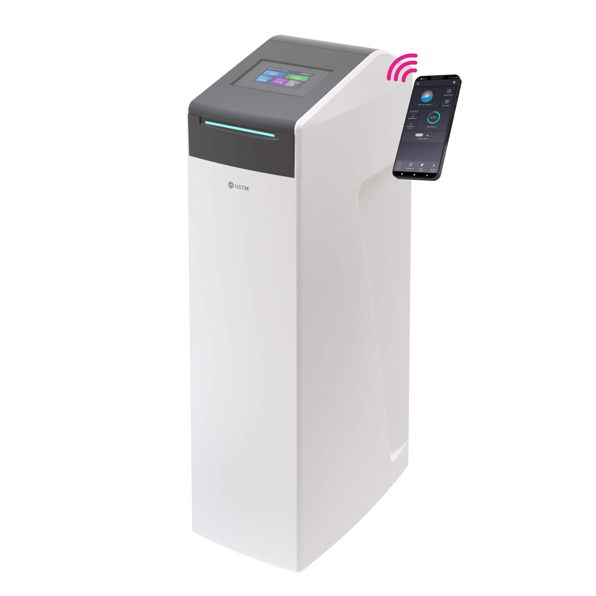 USTM Laser Touch Screen úpravny vody WS-30-LCD-LASER