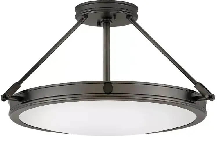 Elstead Lighting Collier stropní světlo 3x40 W černá-opálová HK-COLLIER-SF-S-BX