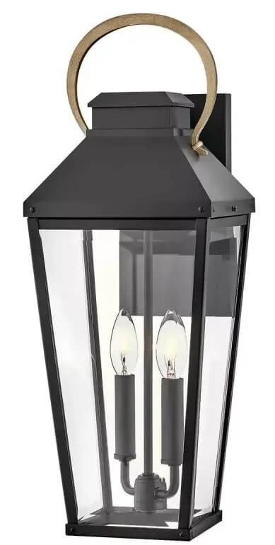 Elstead Lighting Dawson venkovní nástěnné svítidlo 2x40 W černá-hnědá HK-DAWSON-L