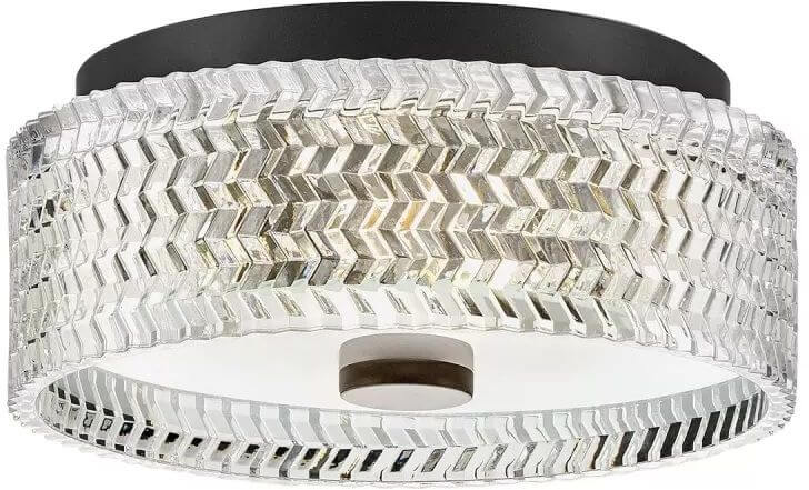 Elstead Lighting Elle nástěnné svítidlo 2x60 W černá-průhledná HK-ELLE-F-S-BK