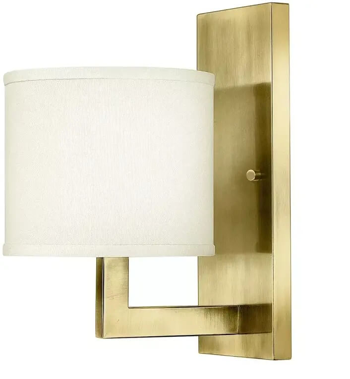 Elstead Lighting Hampton nástěnné svítidlo 1x60 W bílá-mosaz HK-HAMPTON1-BB