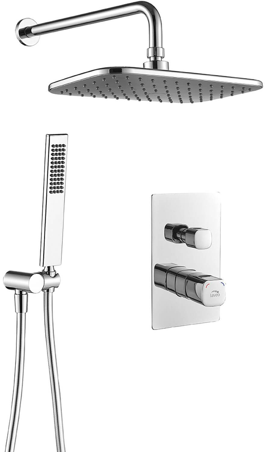 Laveo Tores sprchová sada pod omítku s dešťovou sprchou chrom BVT_001P