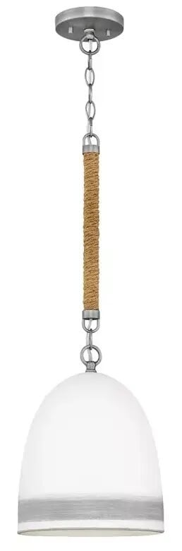 Elstead Lighting Nash závěsné svítidlo 1x60 W bílá-nikl HK-NASH-P-AN