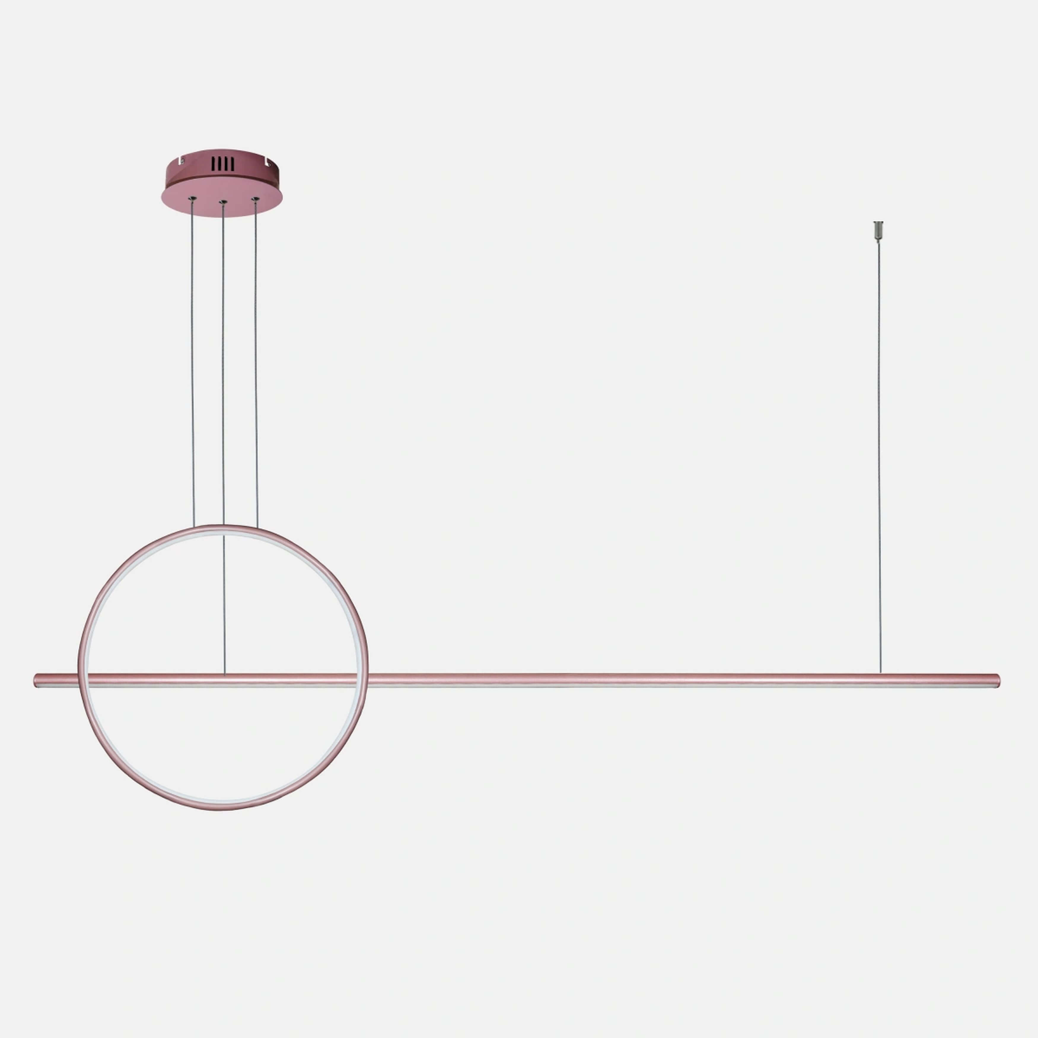Altavola Design Ledowe Okręgi závěsné svítidlo 1x23 W růžová-zlatá LA087/PX143_40_3k_rose gold