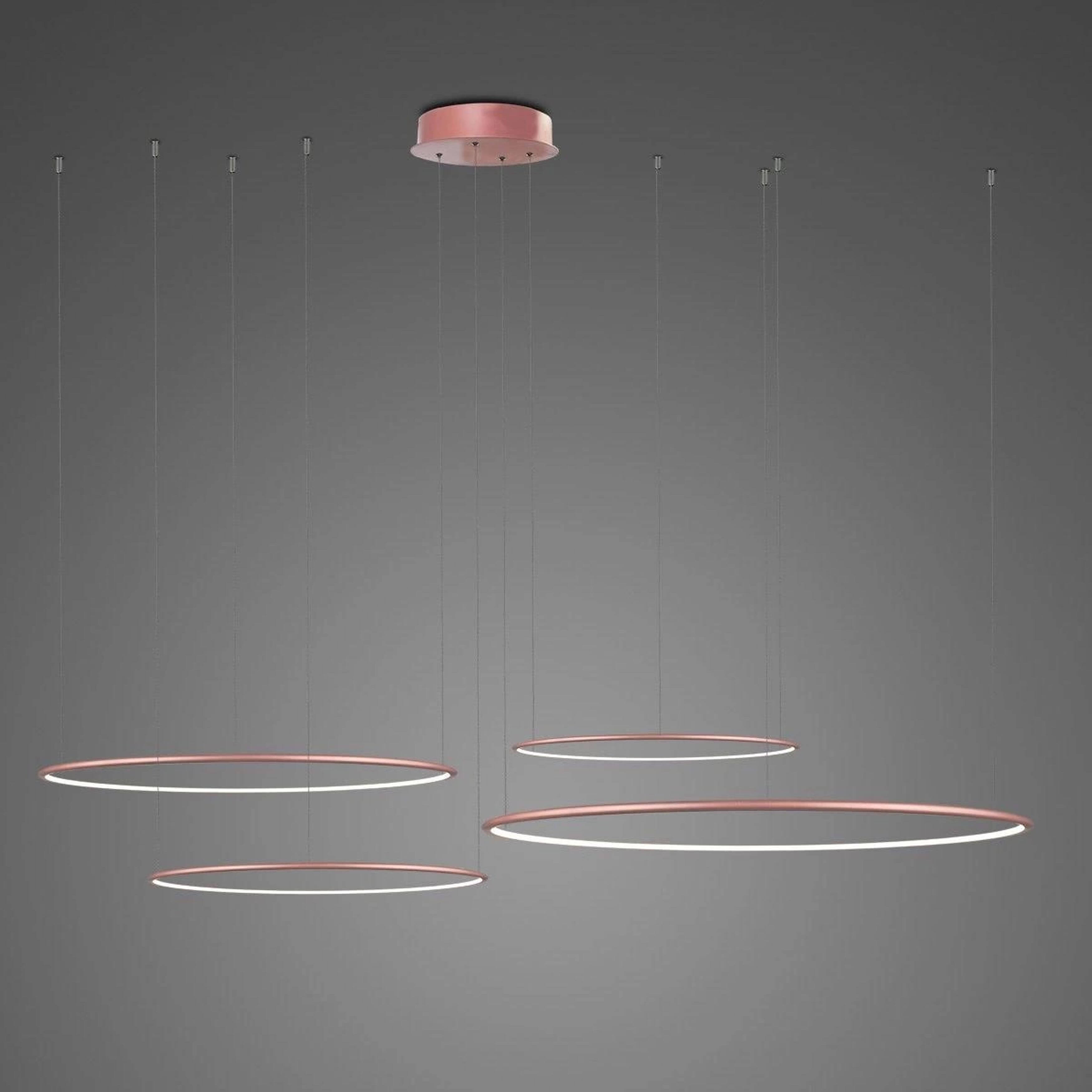 Altavola Design Led Shape závěsné svítidlo 1x106 W růžové zlato LA084/CO4_100_in_3k_rose_gold_dimm