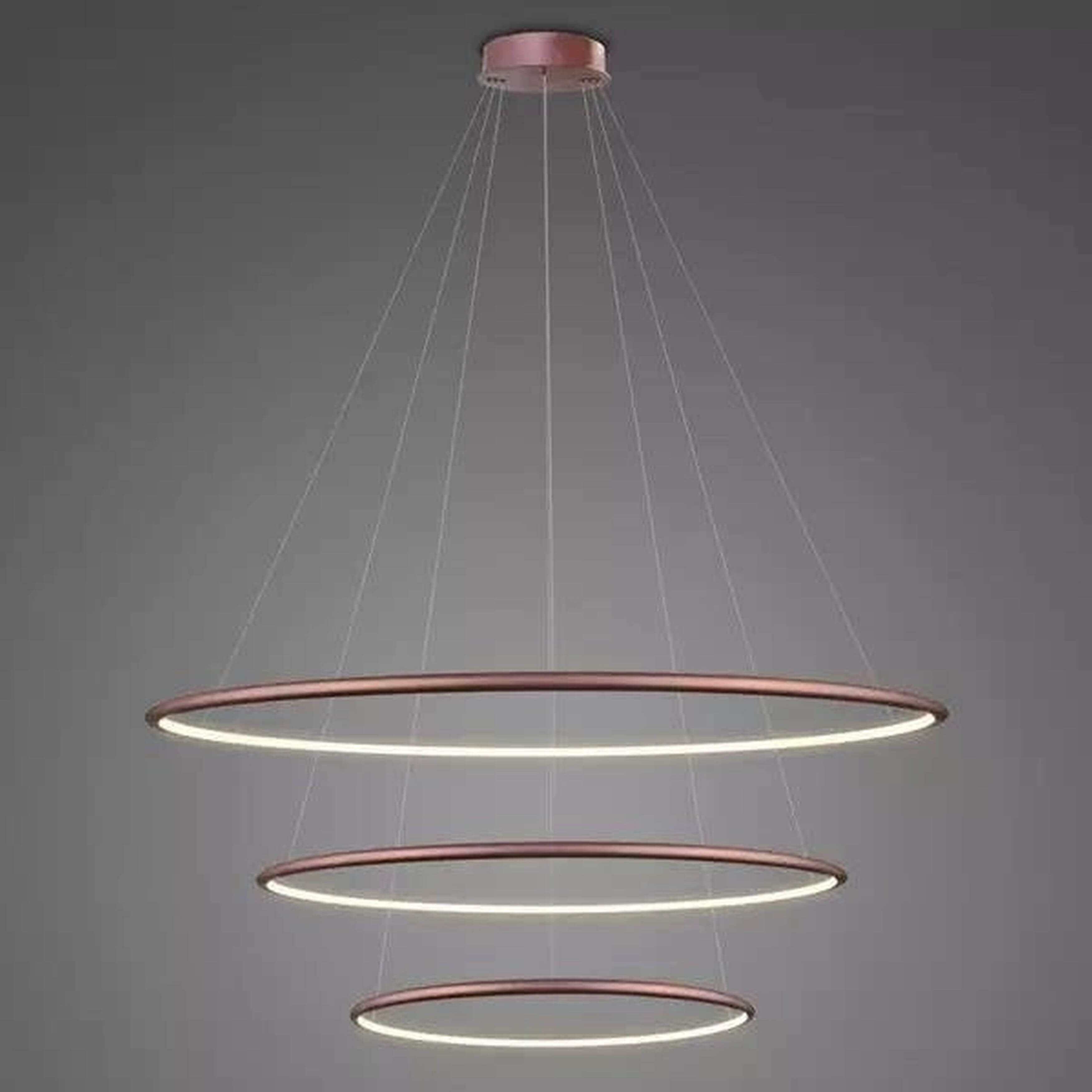 Altavola Design Ledowe Okręgi závěsné svítidlo 3x W růžové zlato LA075/P_80_in_3k_rose_gold_Dali