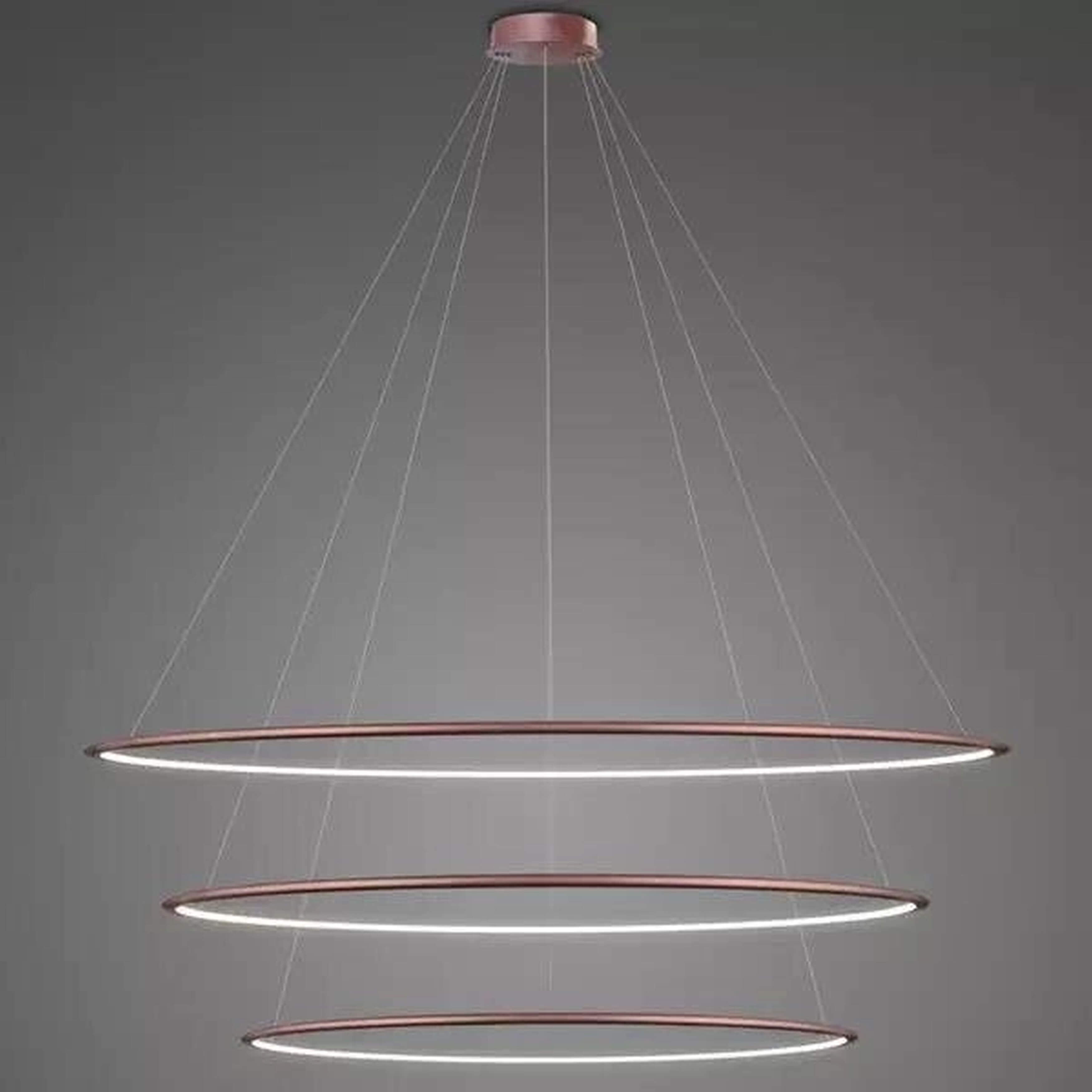 Altavola Design Led Shape závěsné svítidlo 3x139 W růžové zlato LA075/P_150_in_3k_rose_gold_dimm