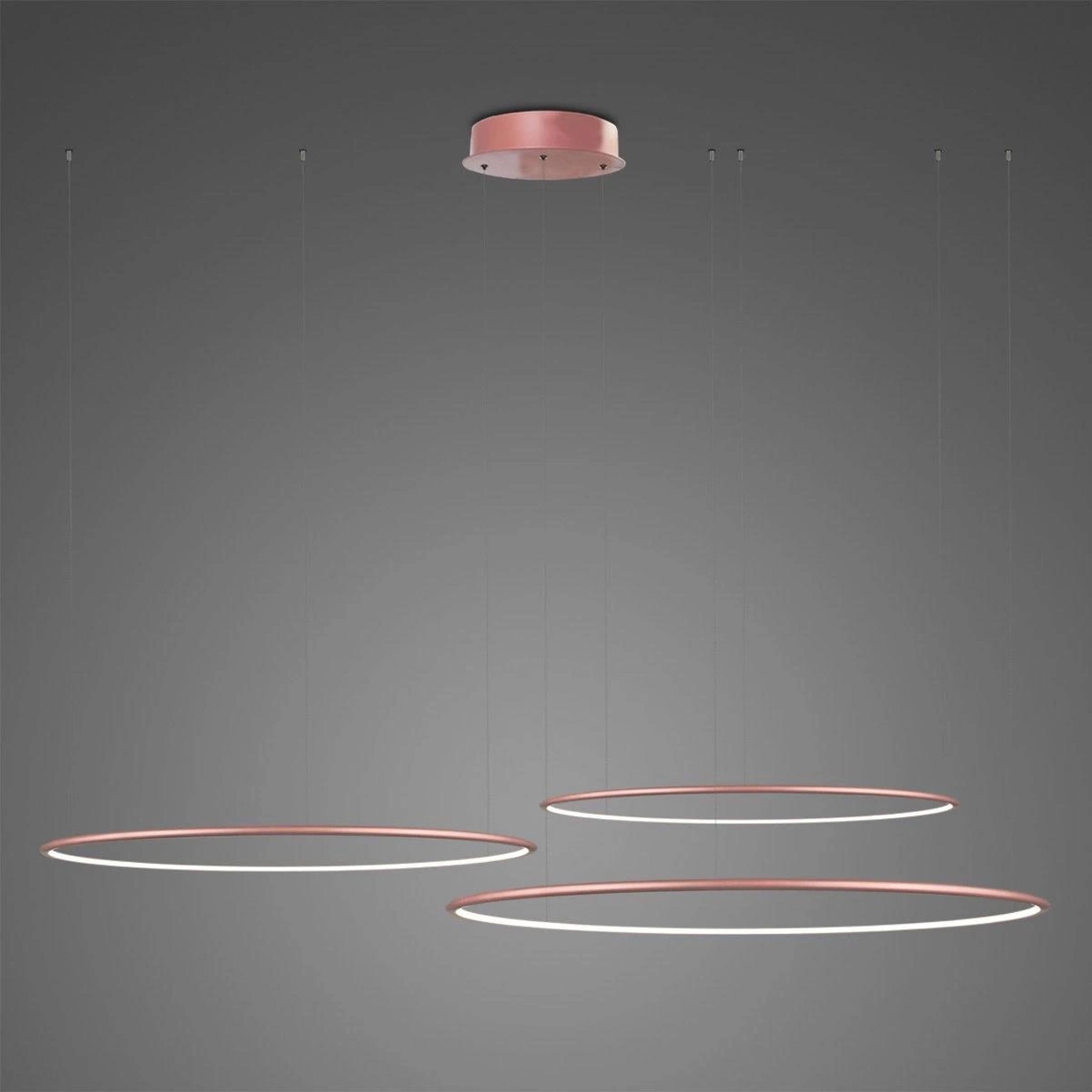 Altavola Design Led Shape závěsné svítidlo 3x W růžové zlato LA075/CO3_80_in_3k_rose_gold_Dali