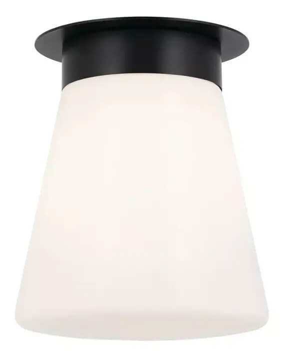 Elstead Lighting Albers stropní světlo 1x40 W černá-opálová KL-ALBERS-F-T-BK