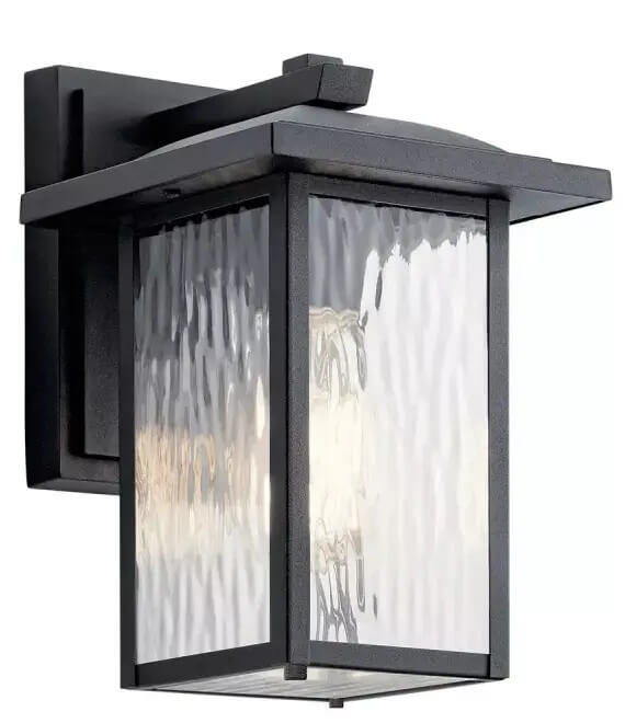 Elstead Lighting Cappanna venkovní nástěnné svítidlo 1x60 W černá-průhledná KL-CAPPANNA-S-BKT