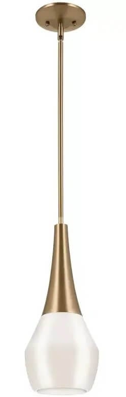 Elstead Lighting Deela závěsné svítidlo 1x60 W hnědá-opálová KL-DEELA-P-CPZ