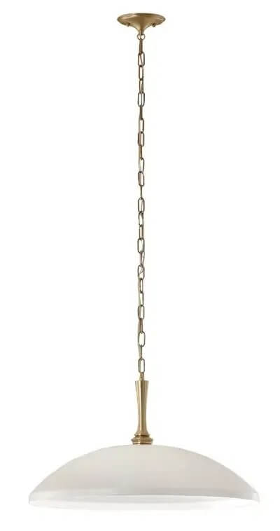 Elstead Lighting Delarosa závěsné svítidlo 1x60 W bílá-hnědá KL-DELAROSA-P-WH