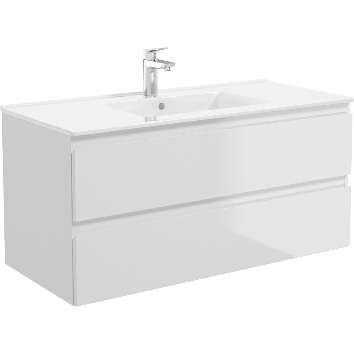 Oltens Vernal umyvadlo 101x46 cm obdélníkový nábytkový bílá lesk 41707000