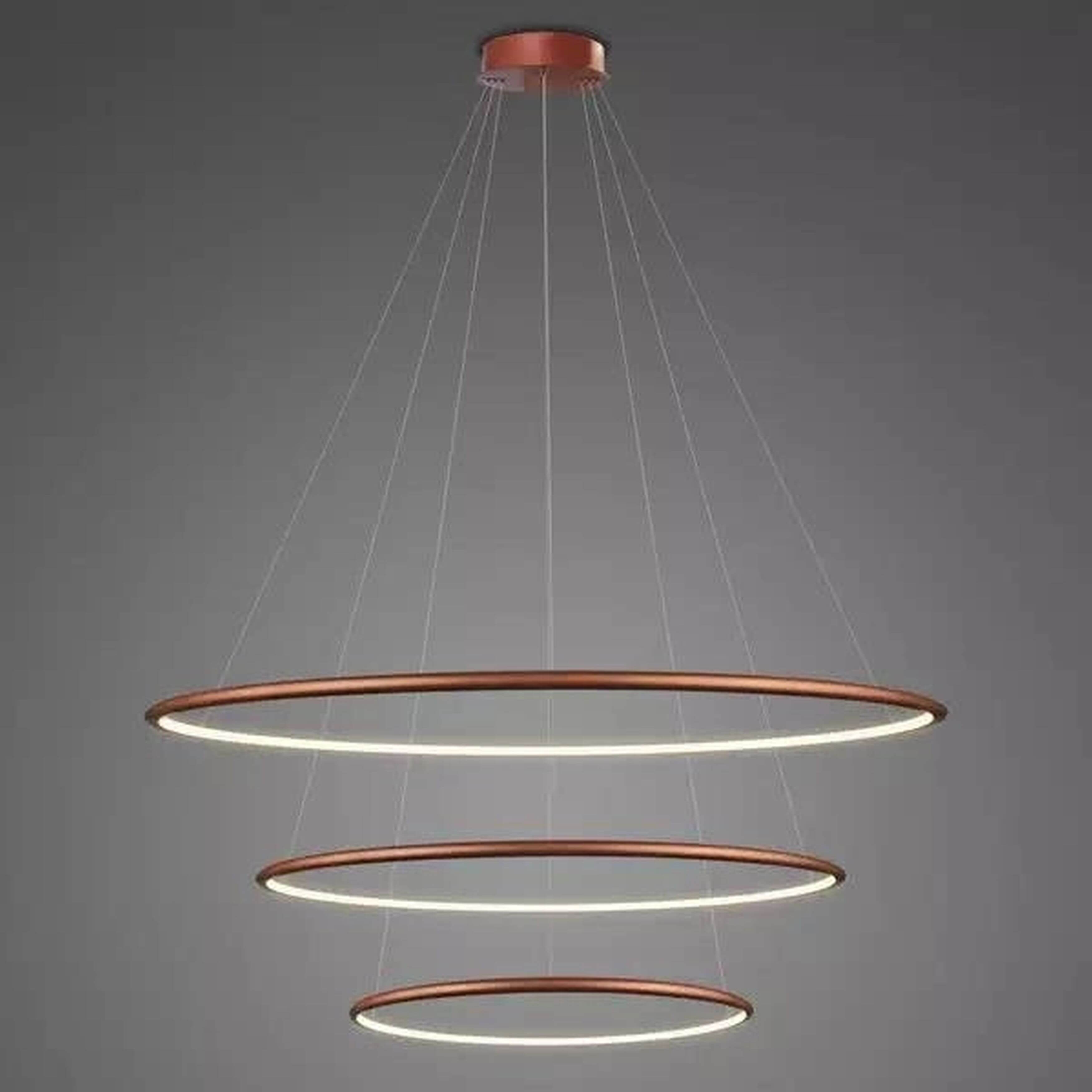Altavola Design Ledowe Okręgi závěsné svítidlo 3x68 W měděná LA075/P_80_in_4k_copper