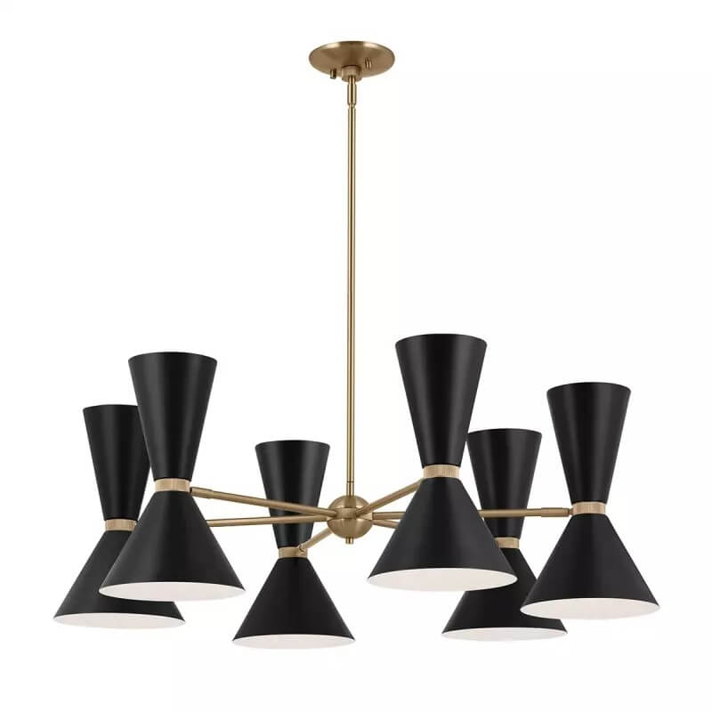 Elstead Lighting Phix závěsné svítidlo x40 W černá-hnědá KL-PHIX-6-CBB