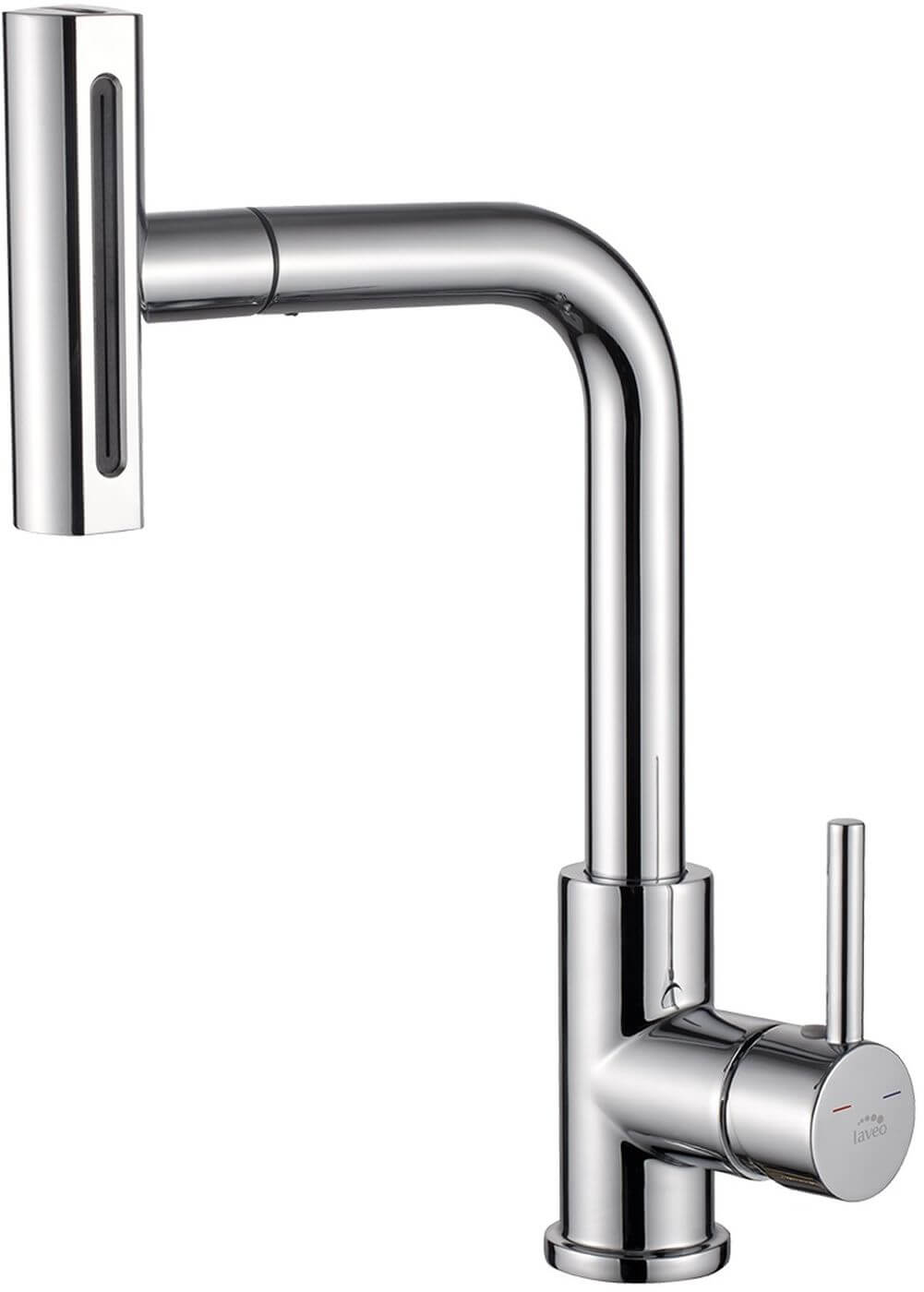 Laveo Rotaro kuchyňská baterie stojící chrom BLR_069D
