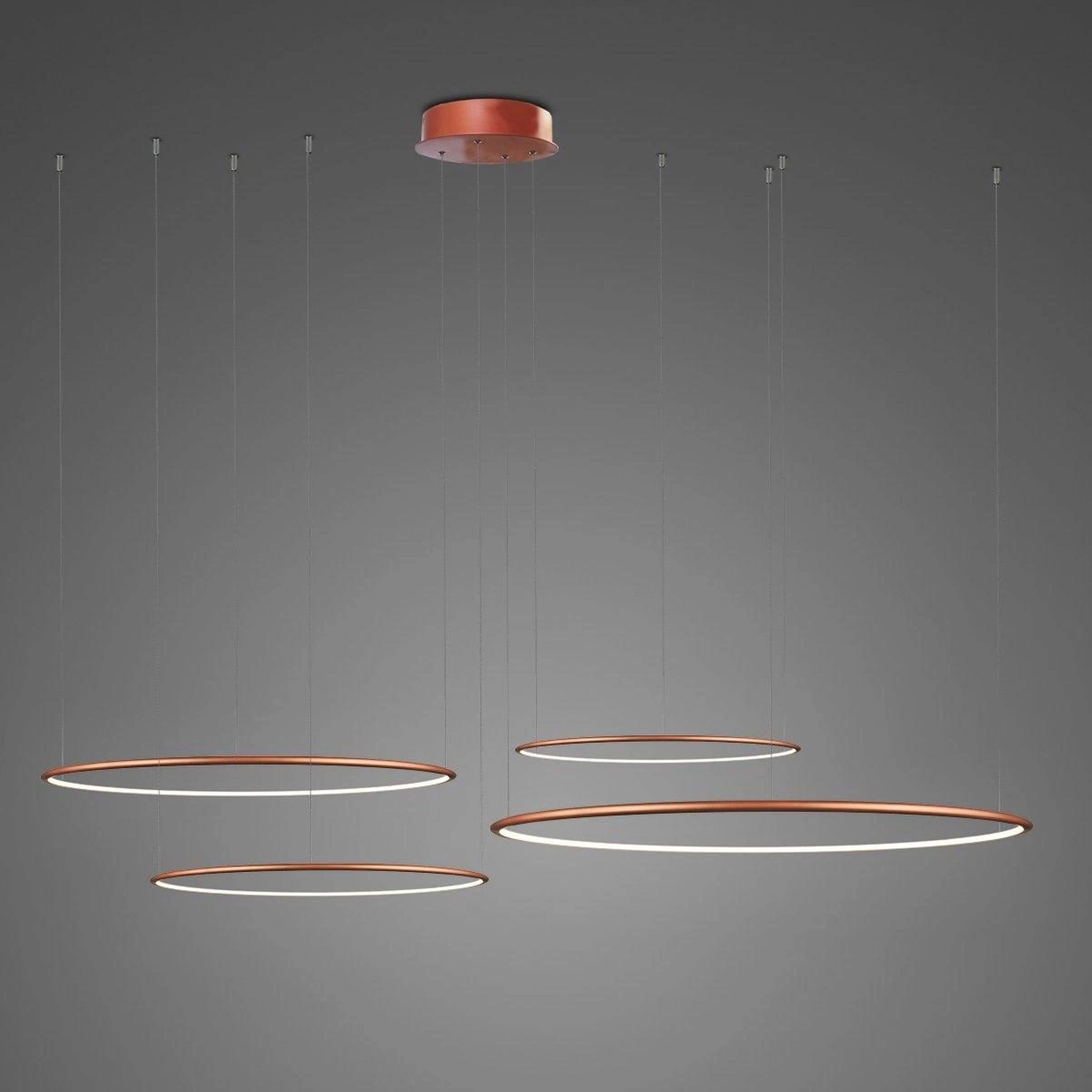 Altavola Design Led Shape závěsné svítidlo 4x W měděná LA084/CO4_100_in_4k_copper_Dali