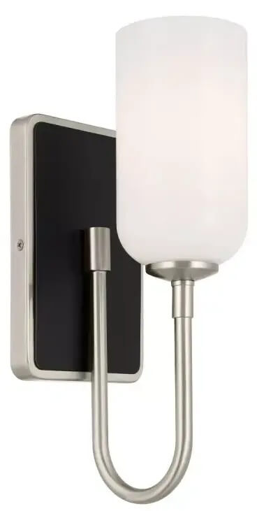 Elstead Lighting Solia nástěnné svítidlo 1x3 W černá-opálová-nikl KL-SOLIA-1W-BNB