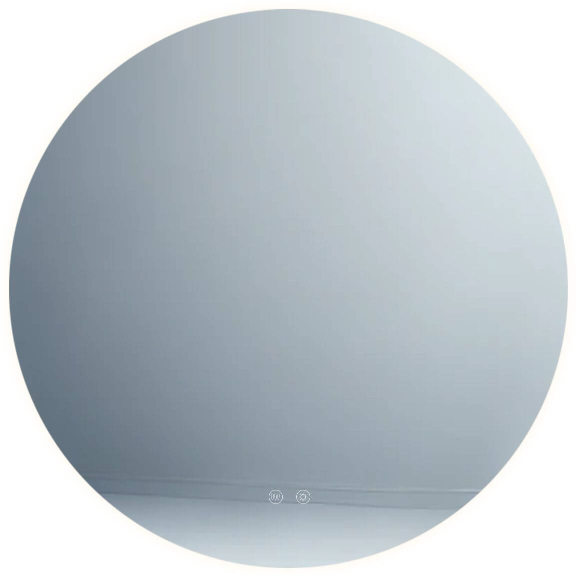 MaxLight Mirror zrcadlo 80x80 cm kulatý s osvětlením bílá W0387