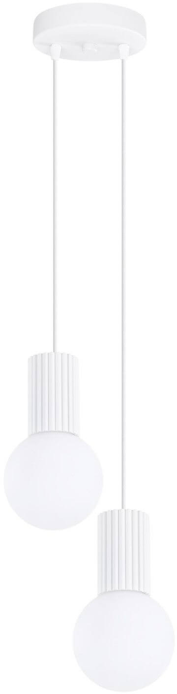 Sollux Lighting Halo závěsné svítidlo 2x8 W bílá SL.1971