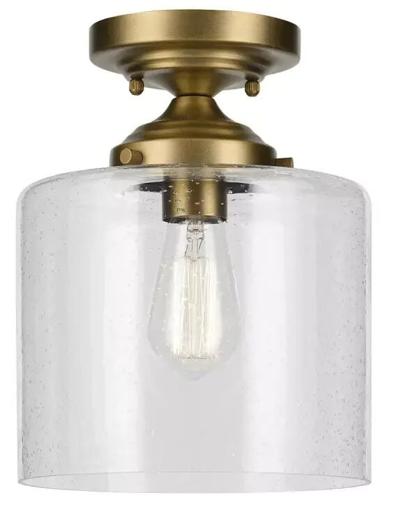 Elstead Lighting Winslow stropní světlo 1x W mosaz-průhledná KL-WINSLOW-SF-NBR