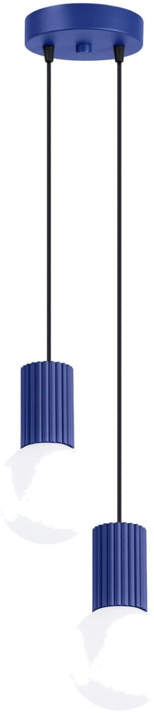 Sollux Lighting Halo závěsné svítidlo 1x8 W modrá SL.1977
