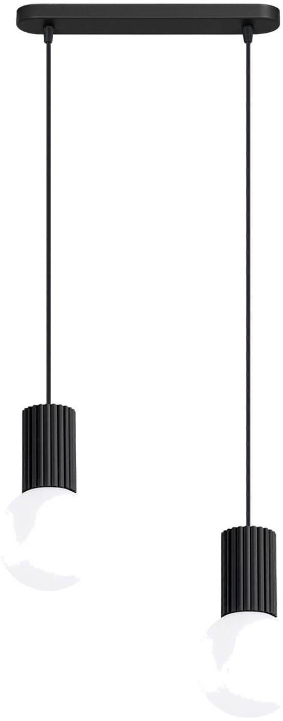 Sollux Lighting Halo stropní světlo 2x8 W černá SL.1982
