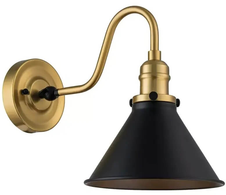 Elstead Lighting Provence nástěnné svítidlo 1x60 W černá-mosaz PV1-AB-MB