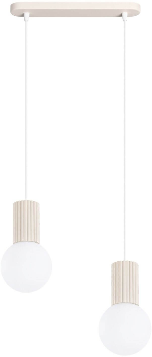 Sollux Lighting Halo závěsné svítidlo 2x8 W béžová SL.1983