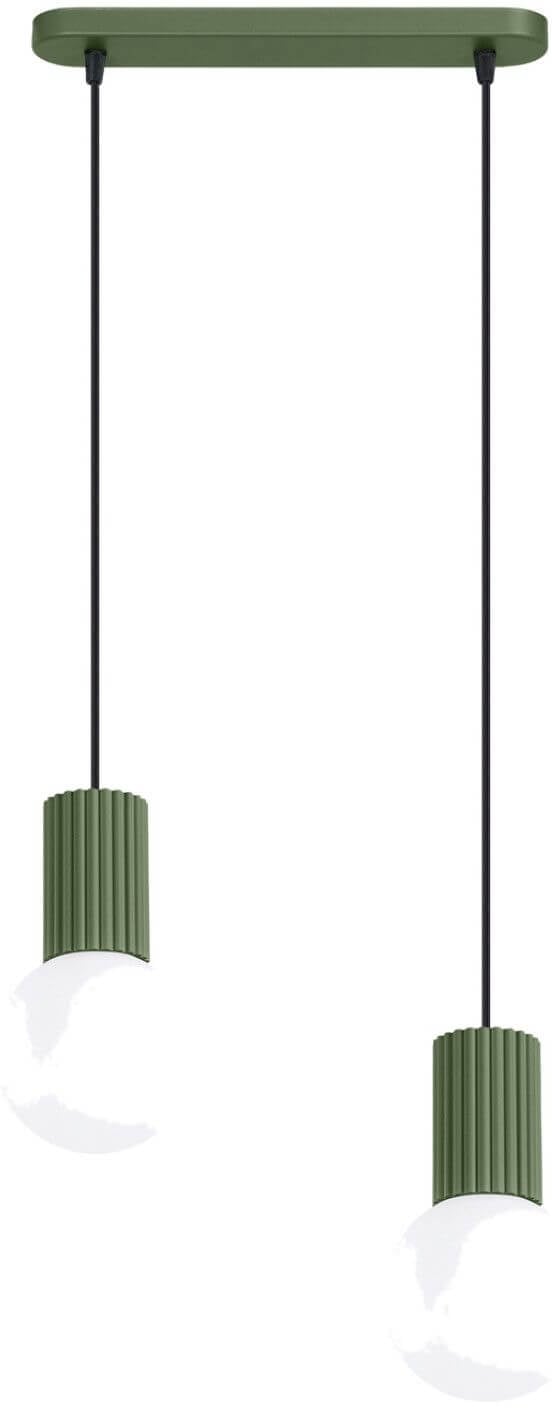 Sollux Lighting Halo závěsné svítidlo 2x8 W zelená SL.1984