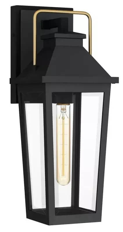 Elstead Lighting Buckley venkovní nástěnné svítidlo 1x40 W černá-mosaz QZ-BUCKLEY-S-MBK