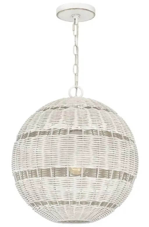 Elstead Lighting Lindendale závěsné svítidlo 1x60 W bílá QZ-LINDENDALE-P-AWH