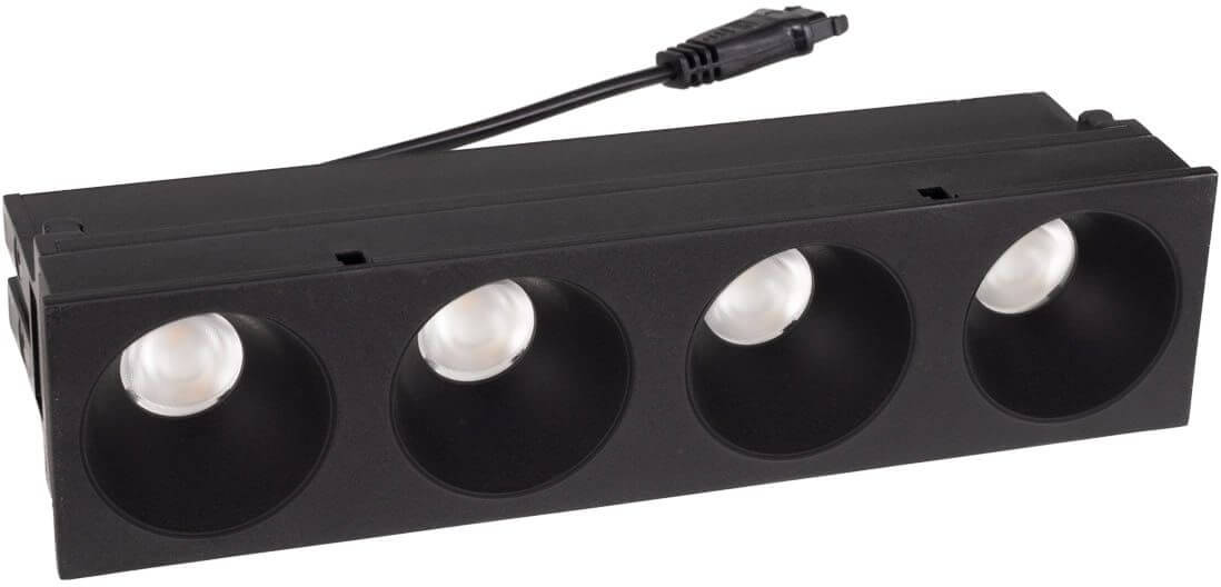 MaxLight Modular zapuštěná světla 4x12 W černá HM180 4L