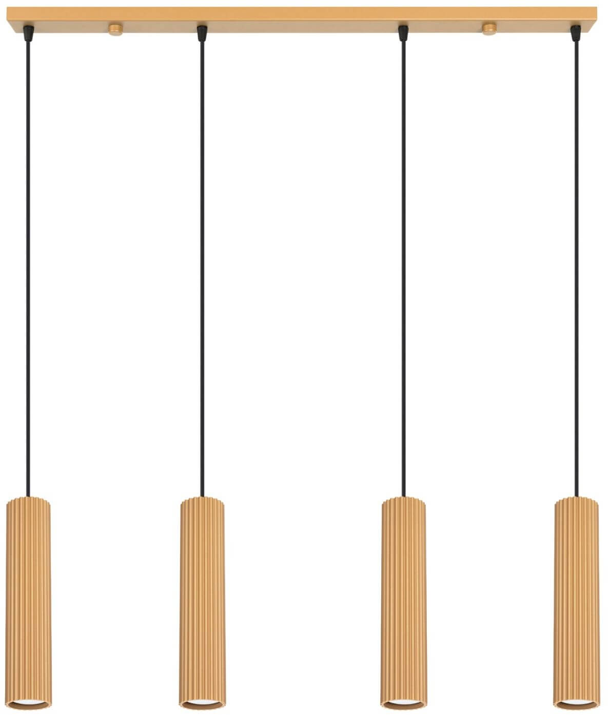 Sollux Lighting Karbon závěsné svítidlo 4x10 W zlatá SL.2002