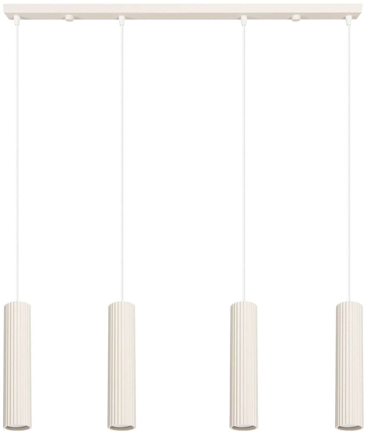 Sollux Lighting Karbon závěsné svítidlo 4x10 W béžová SL.2004