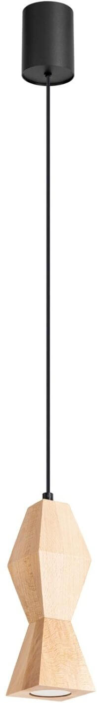 Sollux Lighting Kubbe závěsné svítidlo 1x10 W dřevo SL.2030