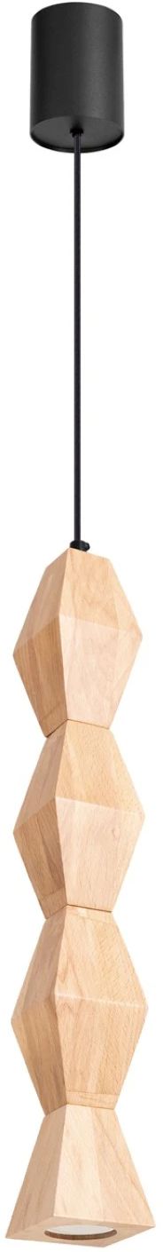 Sollux Lighting Kubbe závěsné svítidlo 1x10 W dřevo SL.2032