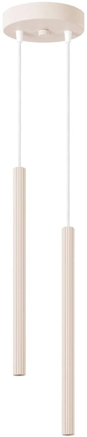 Sollux Lighting Arche závěsné svítidlo 2x8 W béžová SL.2034
