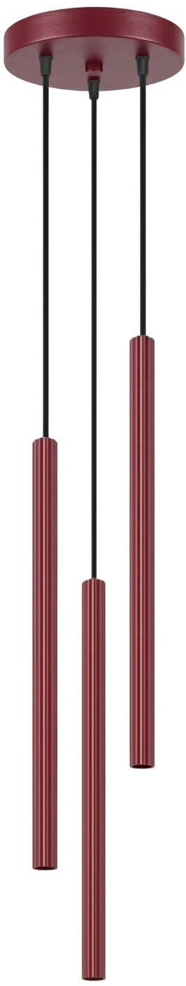 Sollux Lighting Arche závěsné svítidlo 3x8 W vínová SL.2044
