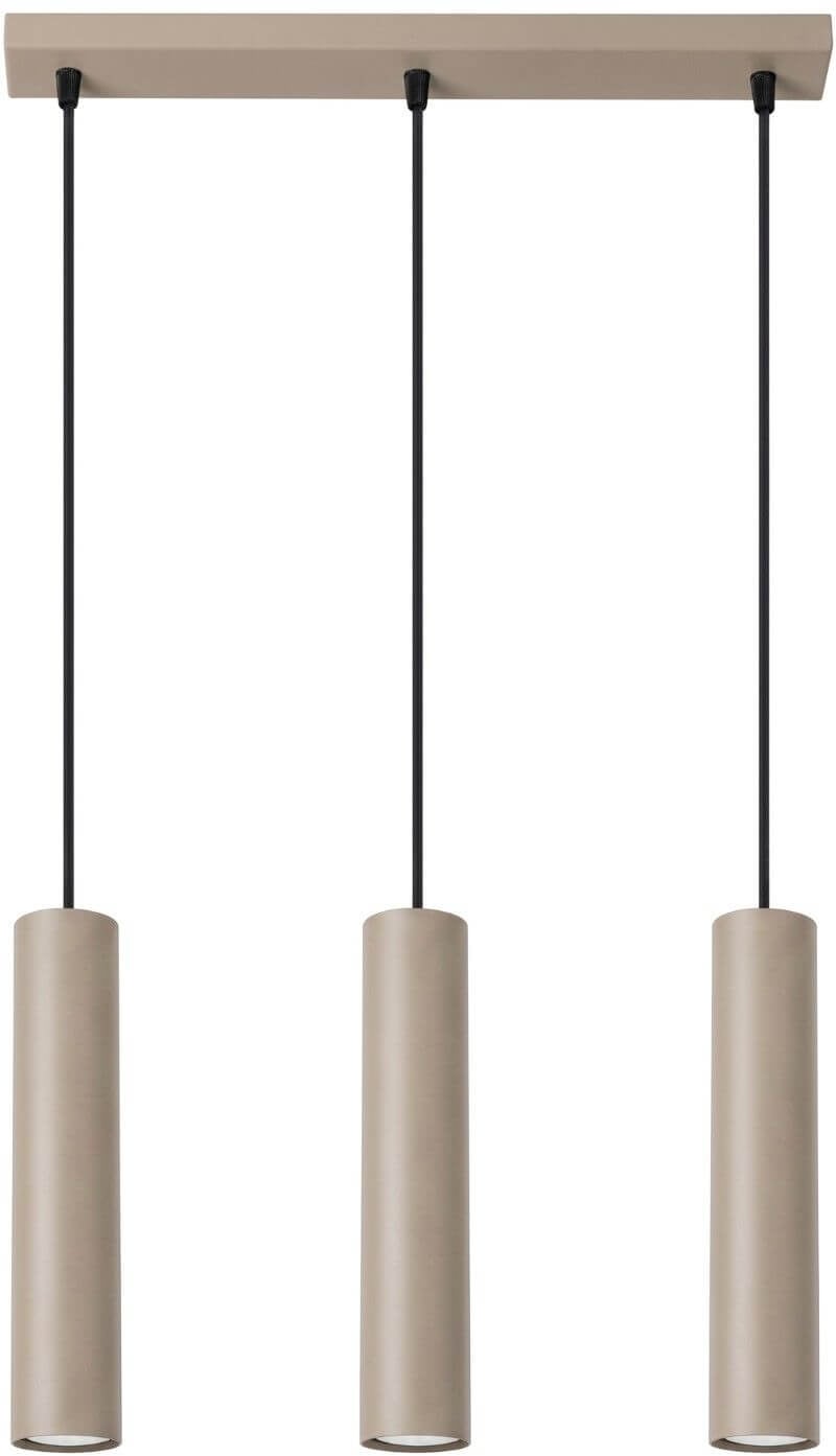 Sollux Lighting závěsné svítidlo 3x10 W béžová SL.2079