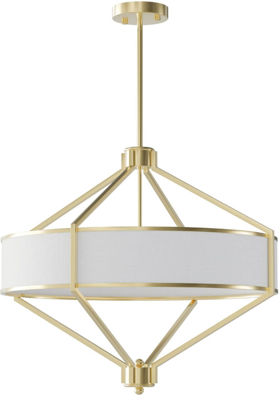Open Design Zundo Old Gold 60 závěsné svítidlo 4x15 W bílá-zlatá OR85839
