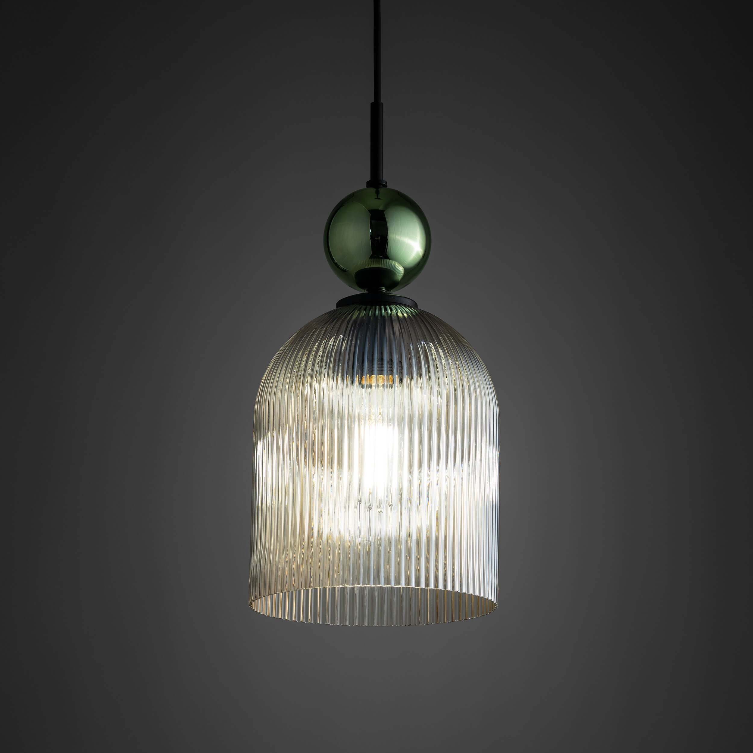 TK Lighting Sophia Green Cognac závěsné svítidlo 1x15 W černá 10776